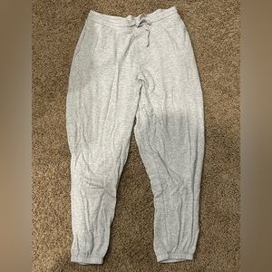 gray comfy sweatpants